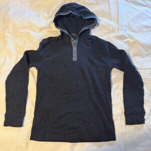 Polo Ralph Lauren Hooded Cotton Woven Henley Navy XL